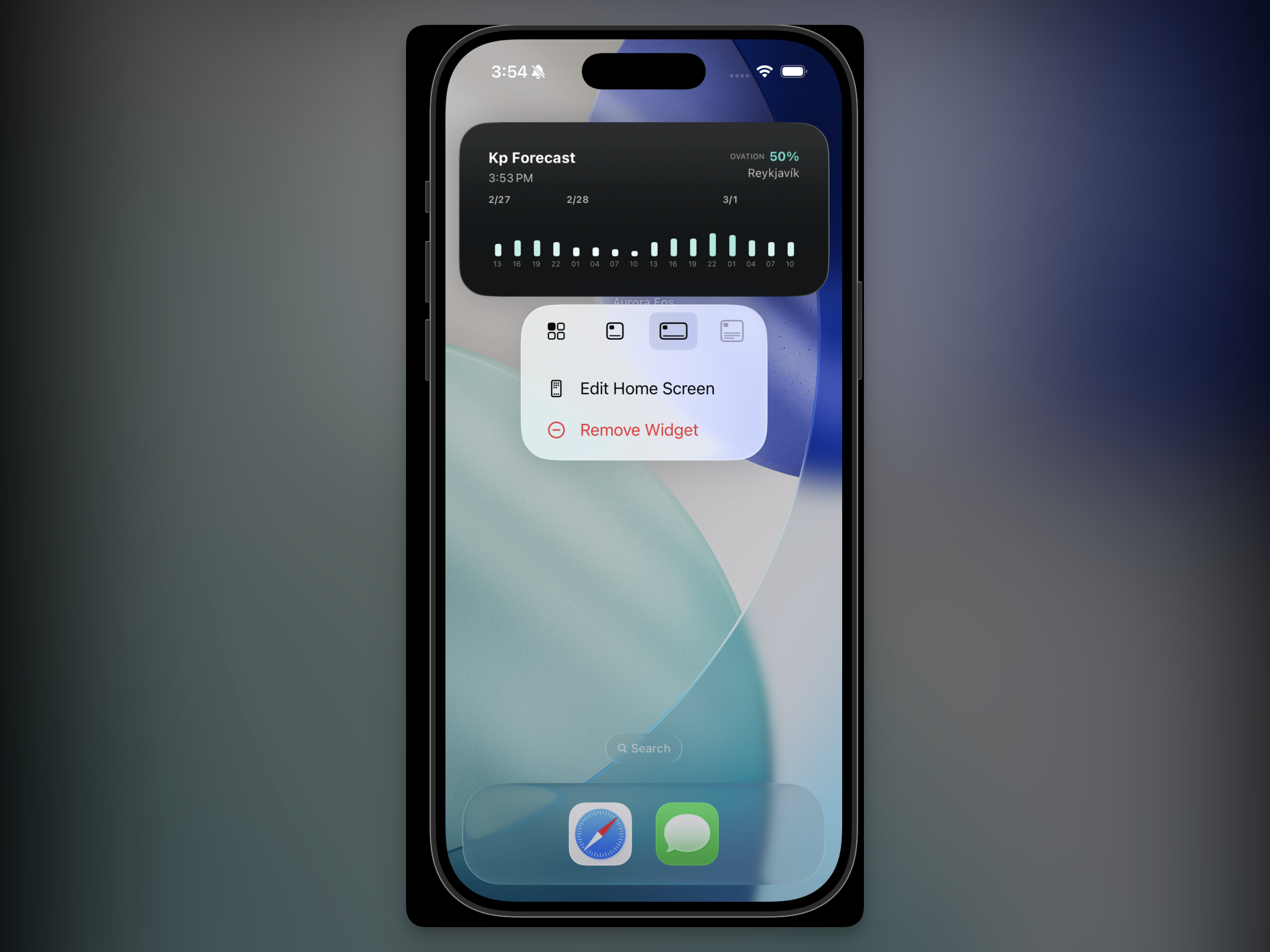 Home screen widget