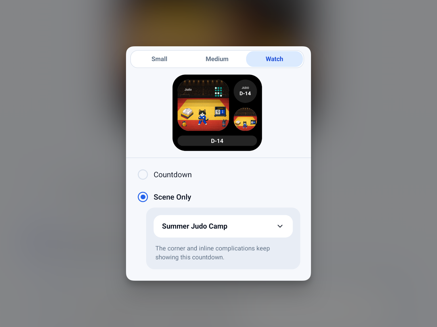 Setting up the Sportling tile for Wear OS